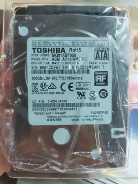 Dijual hardisk 500GB ORi Cabutan laptop Sentinel 100 100 siap paakai
