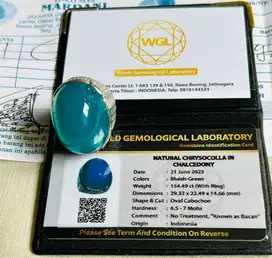 Batu Bacan Doko + memo Ring Mardani