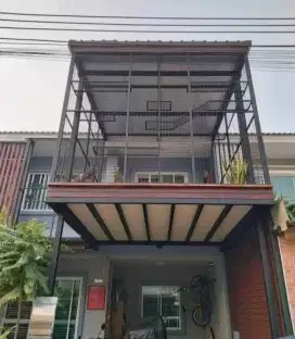 Kanopi mezzanine minimalis modern