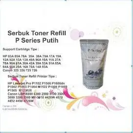 TONER KEMASAN SUSU (P SERIES) Berkualitas