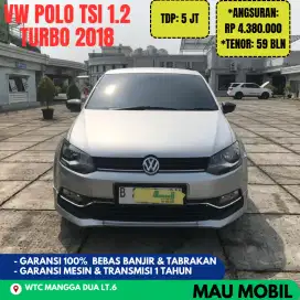 TDP 5JUTA, VW Polo Tsi 1.2 Turbo 2017/2018/2019 Silver, KM 55rb