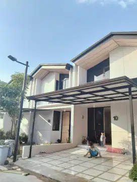Kanopi alderon double layer kombinasi talang air & profil