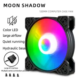 AOSOR FAN CASING 12CM SHADOW BLACK LED