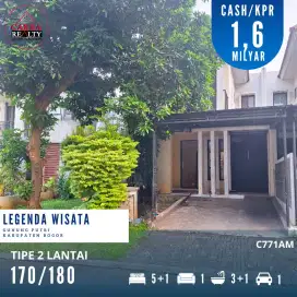Dijual Rumah 2 Lantai 170/180 di Legenda Wisata Cibubur. 5KT, 3KM.