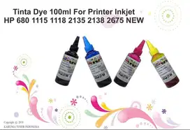 Tinta Dye 100ml For Printer Inkjet HP 680,1115,1118 2135 2138,2675 NEW