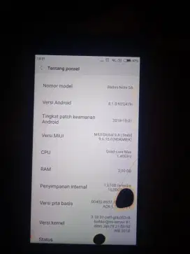 Jual cepat Xiaomi Redmi note 5A