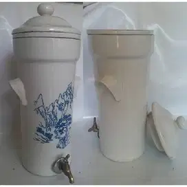 Vintage filter air anti bakteri / tempat air minum dengan lukisan Cina