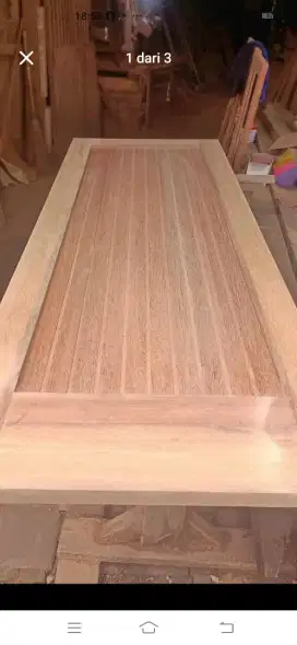 Pintu minimalis Nya ready dari kayu bekas Meranti oven berkualitas