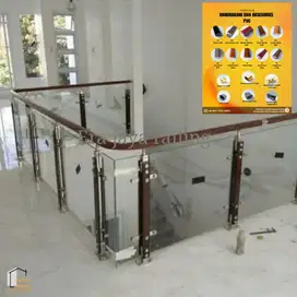 PEGANGAN TANGGA DAN BALKON HANDRAILING TANGGA ESTETIK