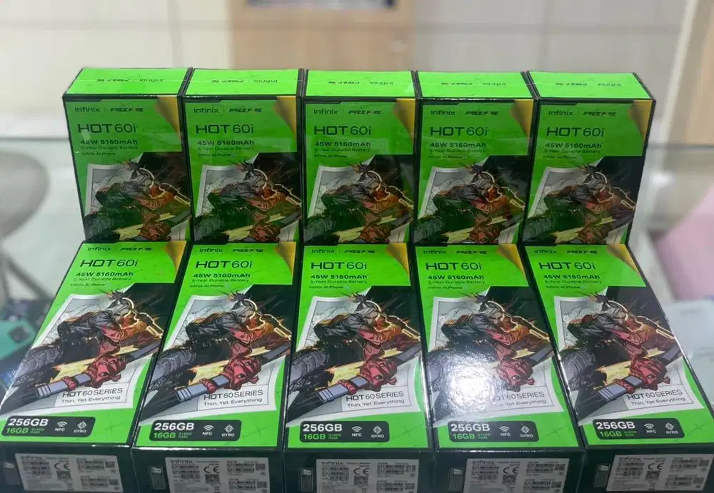 Promo Baru...Infinix Hot 60i 8/256 Grs Resmi (Warna : Black,Silver)