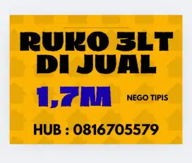 Jual ruko 3lantai SHM