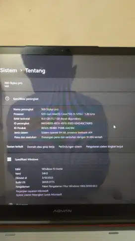 jual laptop advan