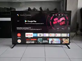 LED TV Realme Android TV 43 Inch Bisa Wifi Youtube Netflix Fullset .