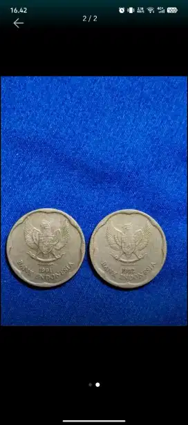 Koin kuno gambar melati