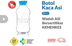 BOTOL ASI KACA BKA 50pcs