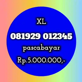 nomor cantik koleksi xl 012345