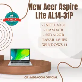 New Acer Aspire Lite AL14-31P Intel(R) N100 8GB 512GB 14FHD Win11