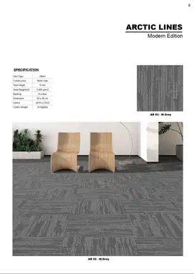 Karpet King Arctic Lines | Karpet Kantor | Karpet Hotel 50cmx50cm