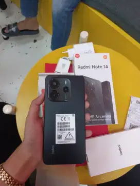 Redmi note 14 4G . Ram 8/256. Kredit syarat KTP, bunga mulai 0%