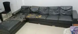 Jual sofa  bekas bentuk L