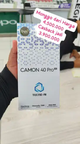 Camon 40 pro 5G terbaru