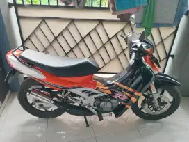 Jual satria lumba hitam orange 2003 dauble disc