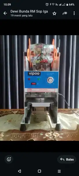 Dijual Mesin Press Cup Minuman