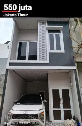 Rumah murah cash 500 juta kpr 550 juta jakarta 2 lantai baru