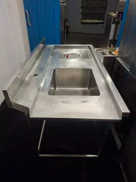 Sink 1 Lubang Sayap – Lengkap dengan Lubang Sampah