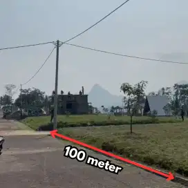 Jual cepat Bu tanah Kavling pinggir jalan di cor beton bogor timur
