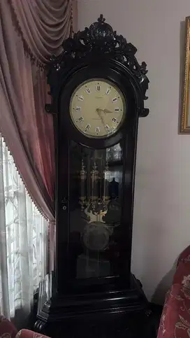 Jam lemari grandfather clock classic Junghans made in Germany