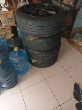 Jual velg racing ori R17 double pcd 4x100/114 nominus tinggal pasang