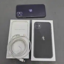 Iphone 11 64GB Black ex garansi ibox mulis like new