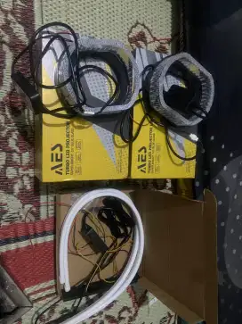 Lampu DRL LE &Angel Eyes Proyektor Mobil,Model Kotak & Flexible Strip
