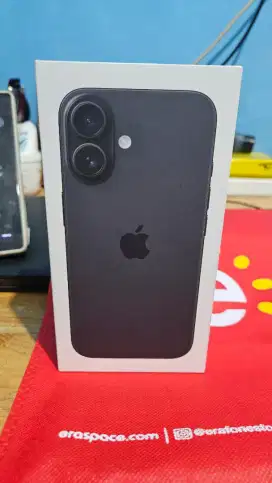 JUAL IPHONE 16 BLACK 128GB  Baru garansi Ibox masih tersegel dalam BOX