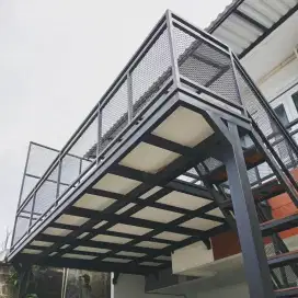 Kanopi mezzanine minimalis modern