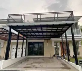 Kanopi mezzanine minimalis modern