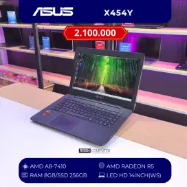 Laptop Asus X454Y AMD A8-7410 RAM 8GB SSD 256GB HD 14inch