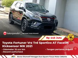 [ GARANSI 1TH ] Toyota Fortuner Vrz Trd Sportivo Kicksensor 2021/2022