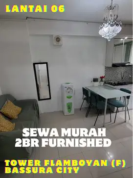 SEWA MURAH BANGET 2BR FURNISHED TOWER F LT 06 APARTEMEN BASSURA CITY