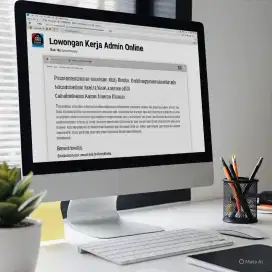 Lowongan pekerjaan admin online bisa di kerjain di rumah bantul