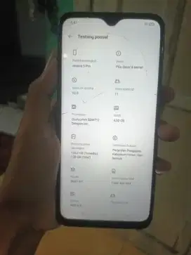Realme 5 pro 4/128 batangan udah tipe c