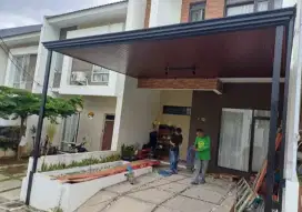 Kanopi alderon double layer kombinasi plafon PVC modern