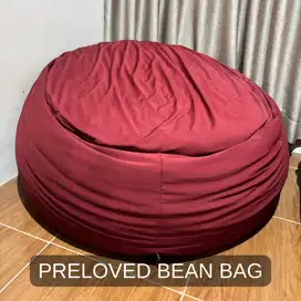 Bean Bag Bulat Merah Maroon Jumbo Casha