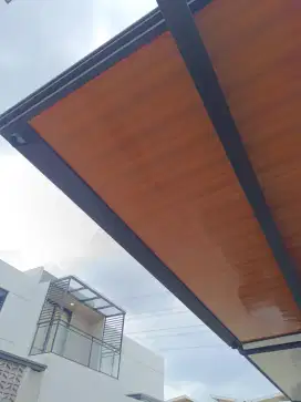 Kanopi alderon double layer kombinasi plafon PVC modern