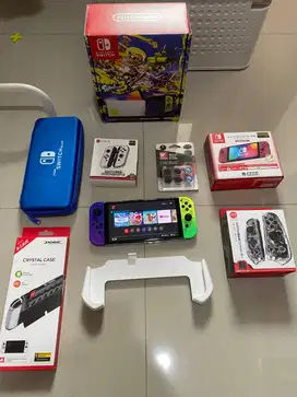 Nintendo Switch Oled Splatoon 3 OFW Murah