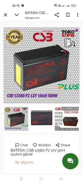 Baterai 12v 10ah
