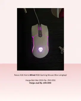 Mouse Gaming Rexus Xierra X16 RGB