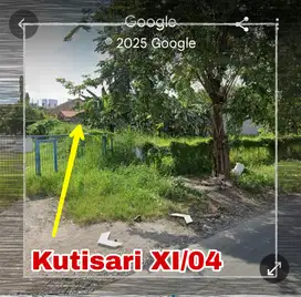 Kavling KUTISARI cocok utk kos rumah tangga paling murah nego keras
