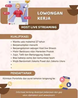 Butuh segera host live area warakas jakut